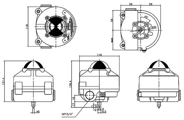 APL-510N Dimensions