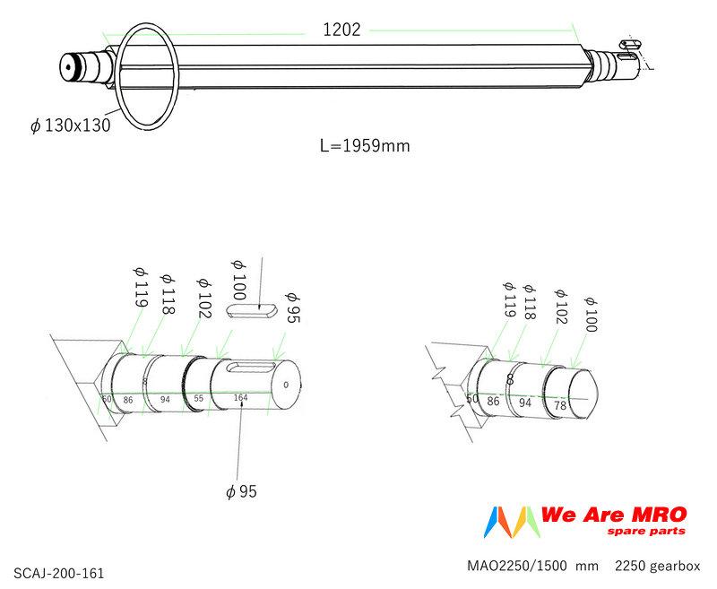 SCAJ-200-161 shaft
