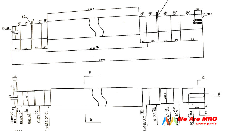 rossi 429 mixer shaft