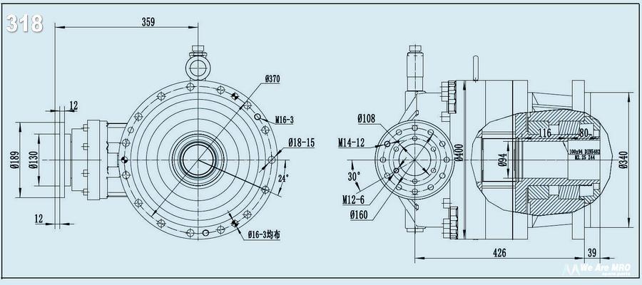 318 gearbox drawing