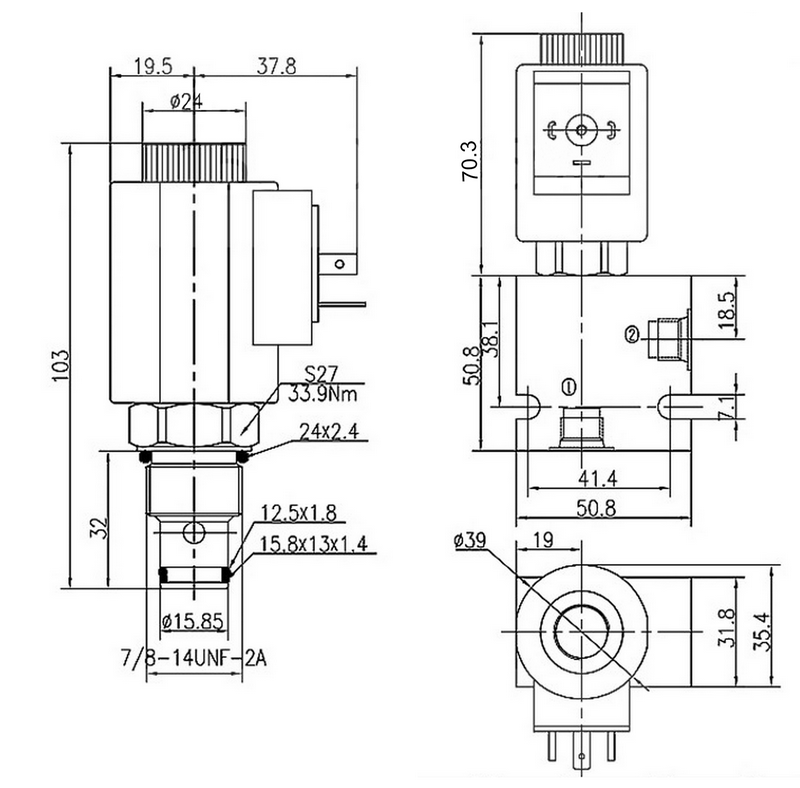 DHF10-221 Dimensions